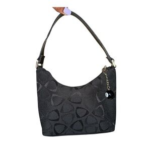 Liz Claiborne Black Patterned Mini Bag